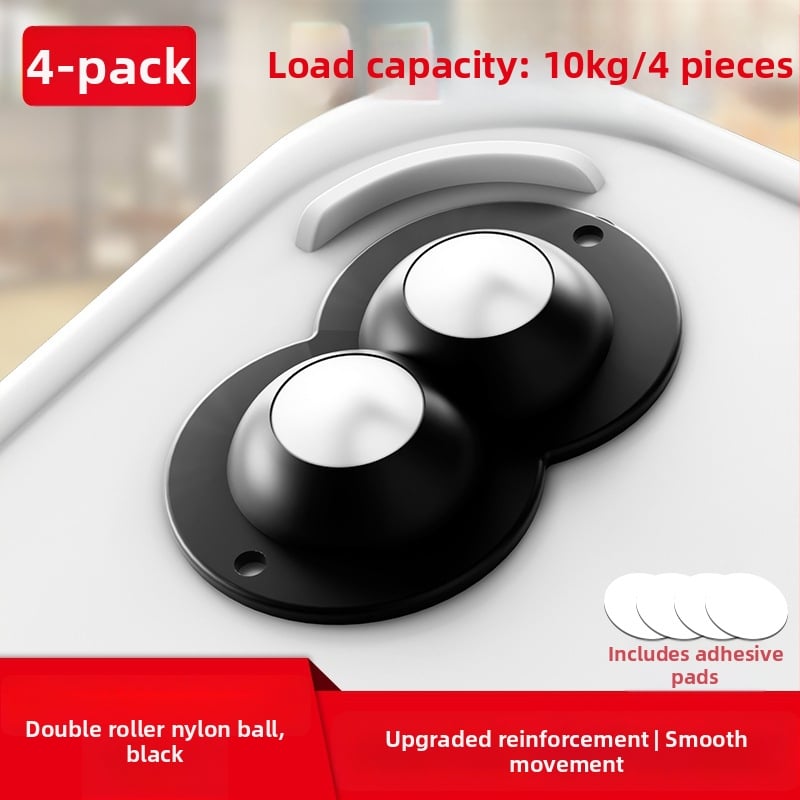 Ringing мини безшумни въртящи се ролки за мебели (ABS + неръждаема стомана)