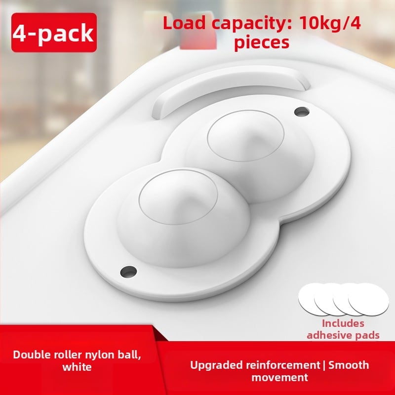 Ringing мини безшумни въртящи се ролки за мебели (ABS + неръждаема стомана)