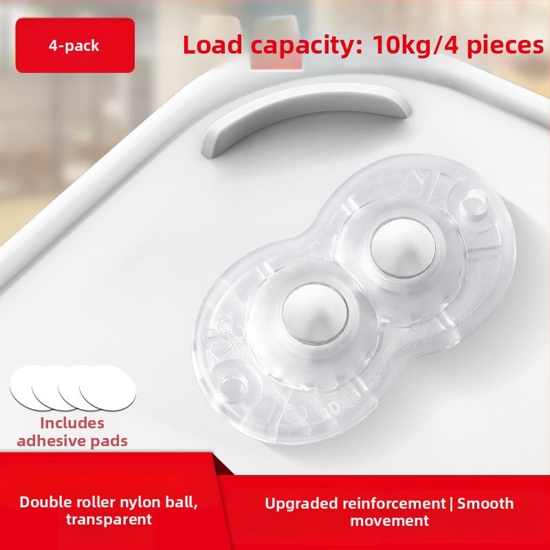 Ringing мини безшумни въртящи се ролки за мебели (ABS + неръждаема стомана)