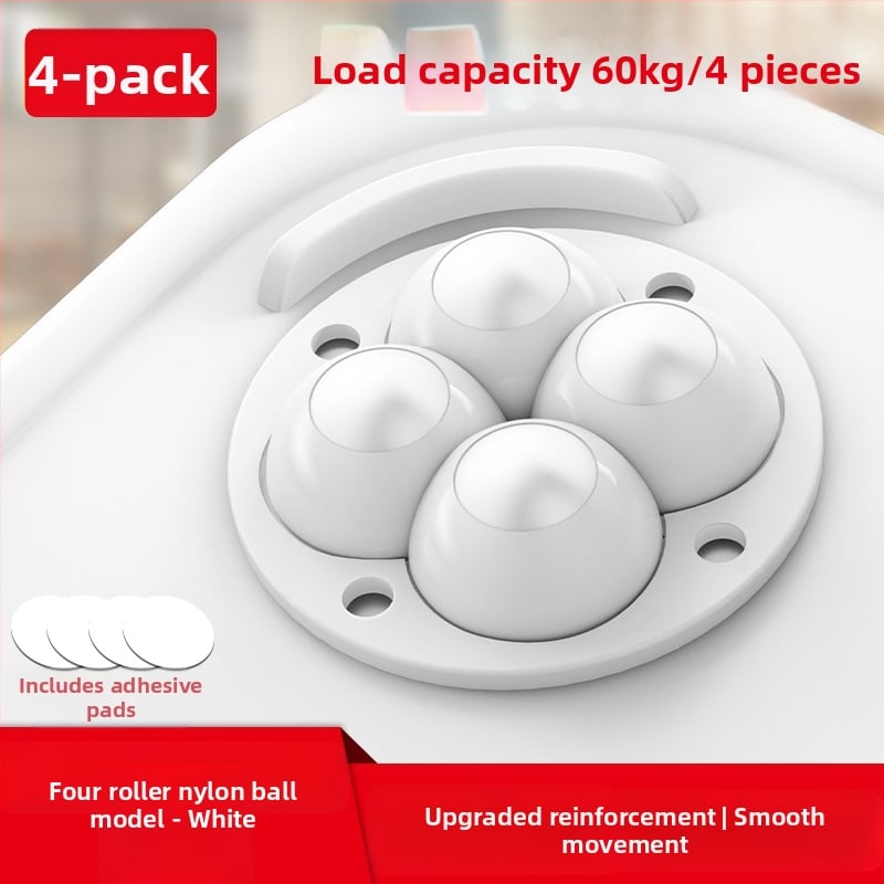 Ringing мини безшумни въртящи се ролки за мебели (ABS + неръждаема стомана)
