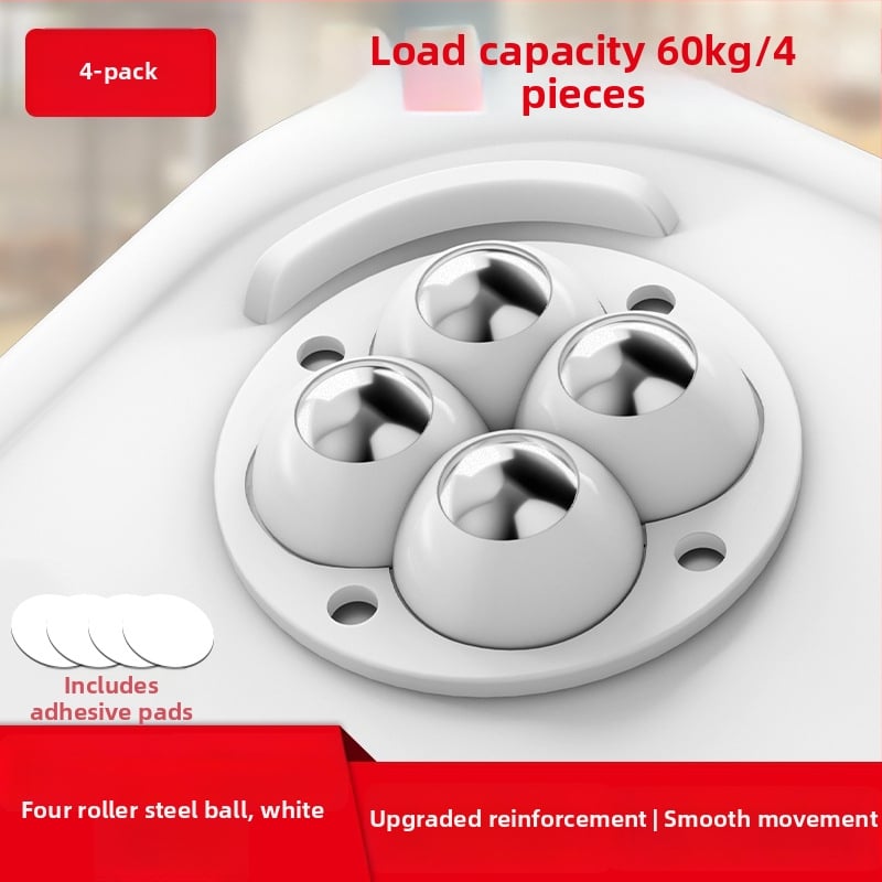 Ringing мини безшумни въртящи се ролки за мебели (ABS + неръждаема стомана)