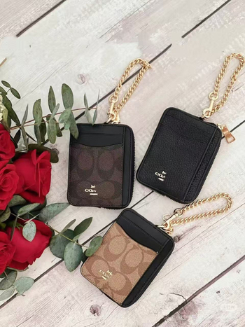 Portofel pentru carduri și portofel pentru monede cu cutie cadou, PVC, 1 buzunar pliant, căptușeală poliester-bumbac, lansare primăvara 2025