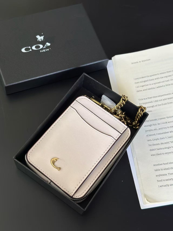 Portofel pentru carduri și portofel pentru monede cu cutie cadou, PVC, 1 buzunar pliant, căptușeală poliester-bumbac, lansare primăvara 2025