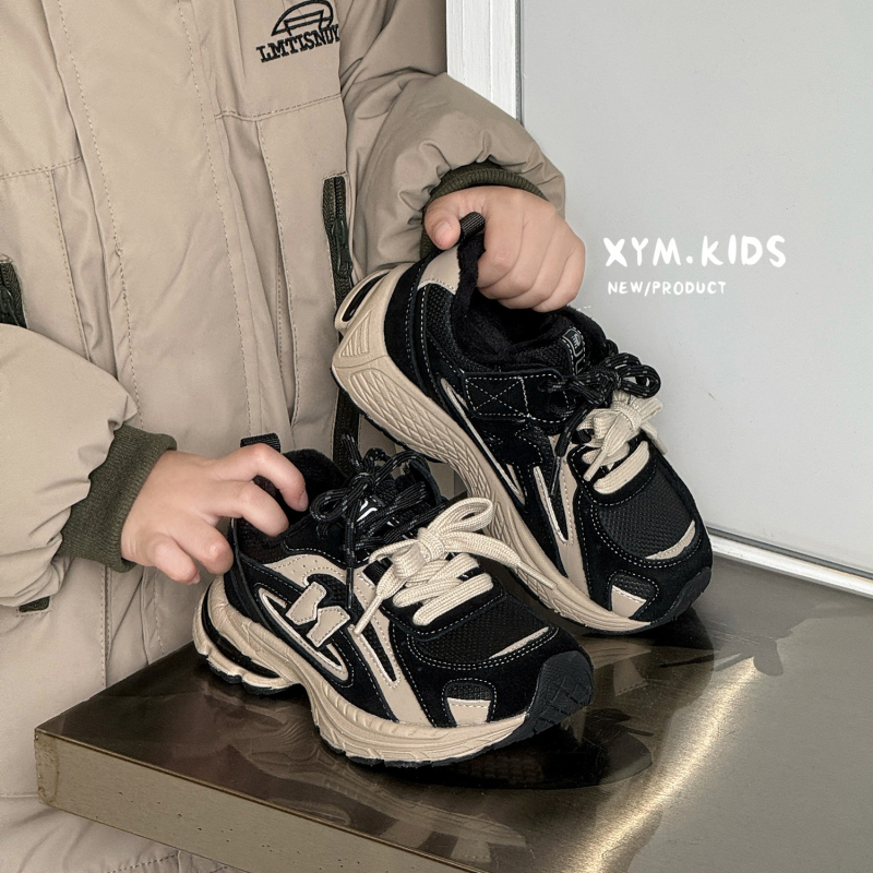 Detské zimné topánky typu Dad Shoes, horná časť: Super Fiber, magické zapínanie, unisex, športový štýl