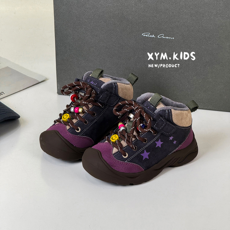 Detské zimné topánky typu Dad Shoes, horná časť: Super Fiber, magické zapínanie, unisex, športový štýl