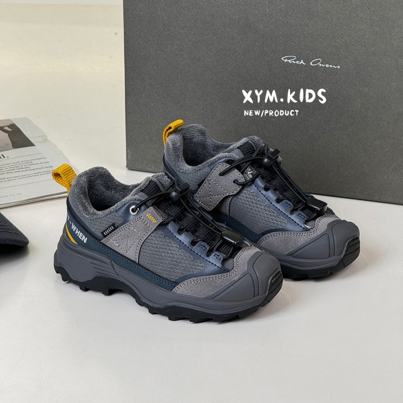 Detské zimné topánky typu Dad Shoes, horná časť: Super Fiber, magické zapínanie, unisex, športový štýl