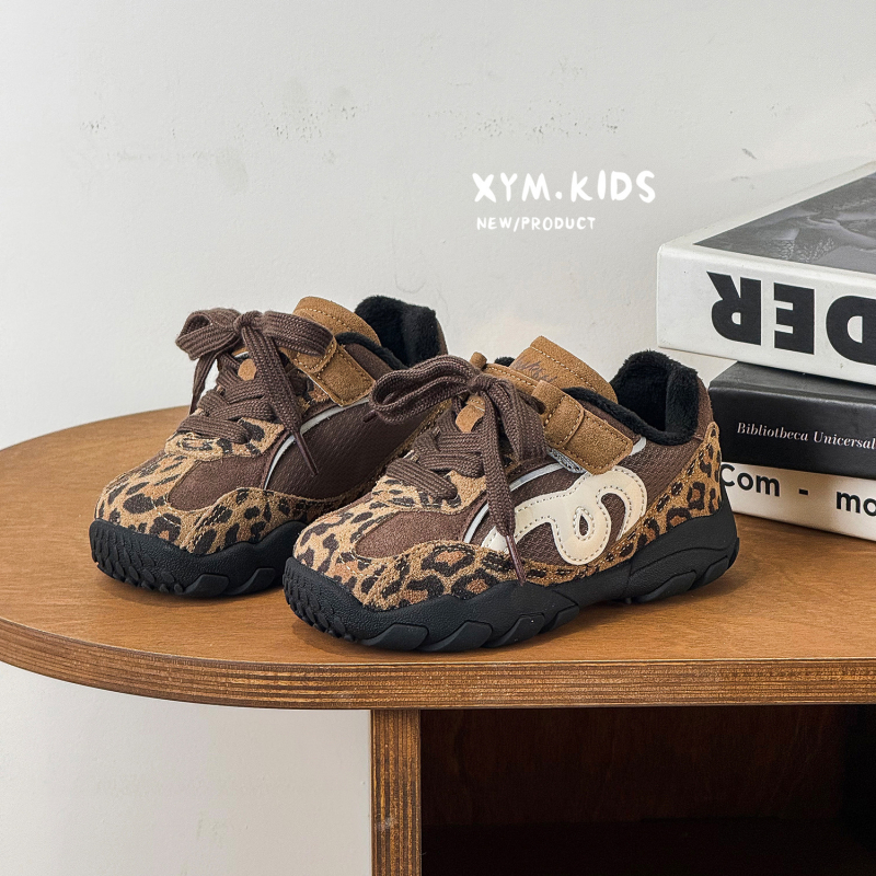 Detské zimné topánky typu Dad Shoes, horná časť: Super Fiber, magické zapínanie, unisex, športový štýl