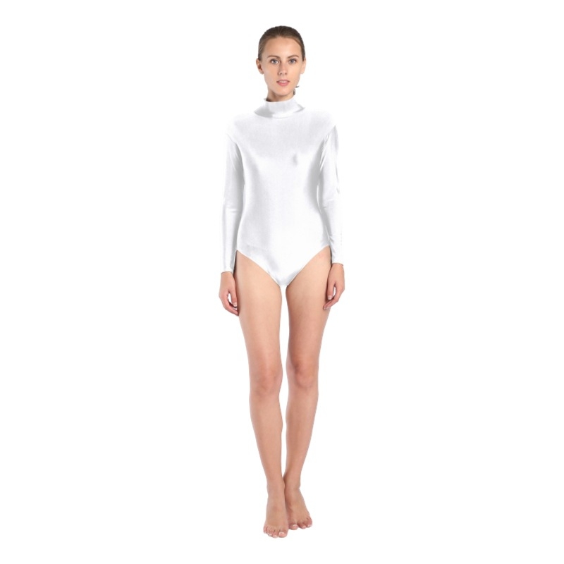 Leotard na tanec a gymnastiku — vysoký golier, unisex, Lycra/Spandex materiál