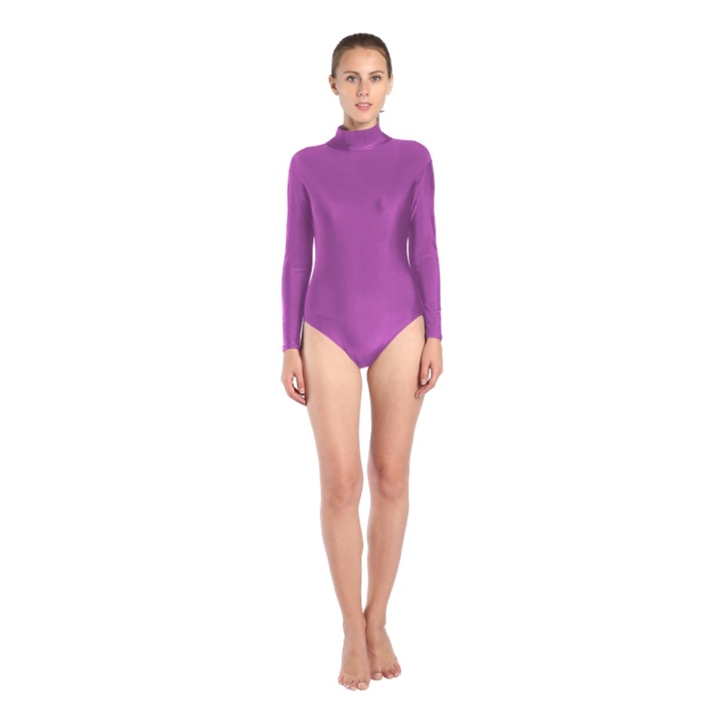 Leotard na tanec a gymnastiku — vysoký golier, unisex, Lycra/Spandex materiál