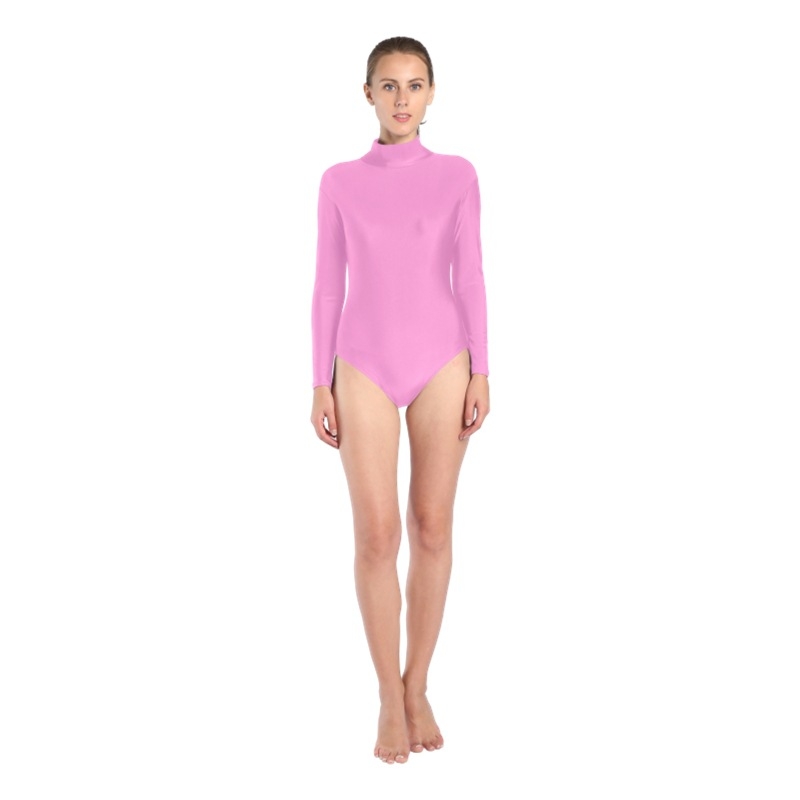 Leotard na tanec a gymnastiku — vysoký golier, unisex, Lycra/Spandex materiál