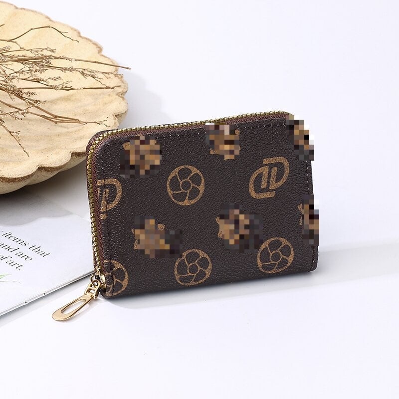 Акордеонен държач за карти с множество джобове – PVC материал, буквена шарка, Yanxi, унисекс, ултралек, антикрадба, подплата полиестер