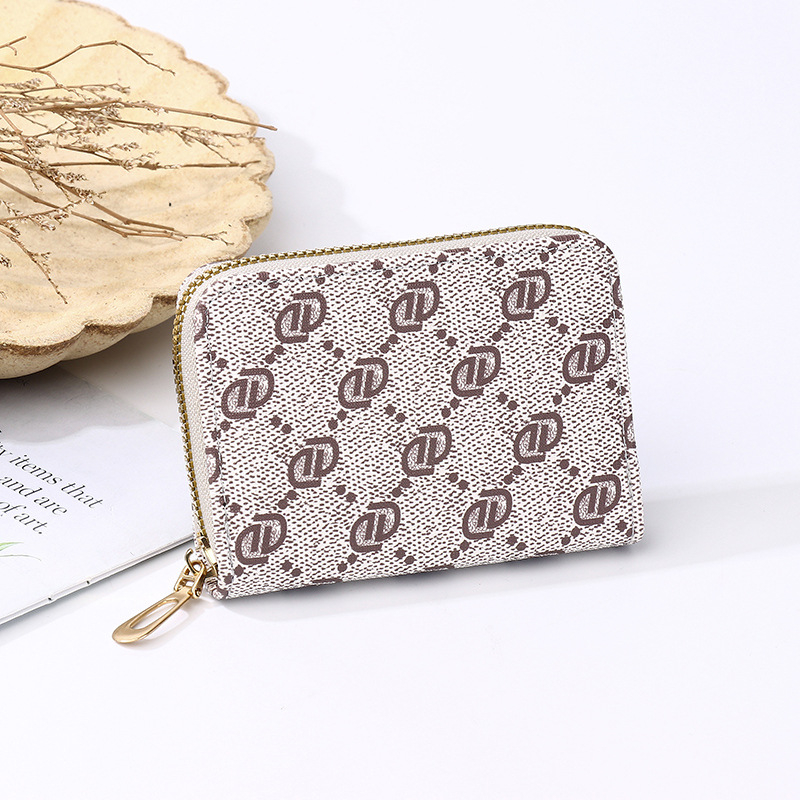 Акордеонен държач за карти с множество джобове – PVC материал, буквена шарка, Yanxi, унисекс, ултралек, антикрадба, подплата полиестер