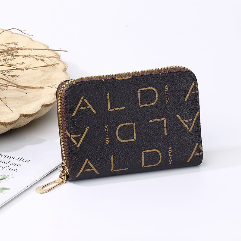 Акордеонен държач за карти с множество джобове – PVC материал, буквена шарка, Yanxi, унисекс, ултралек, антикрадба, подплата полиестер