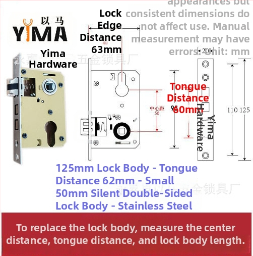 Rukoväťový zámok pre vnútorné drevené dvere — mechanický zámok, zapustená inštalácia, univerzálny valec, modely 5045/5845/7255