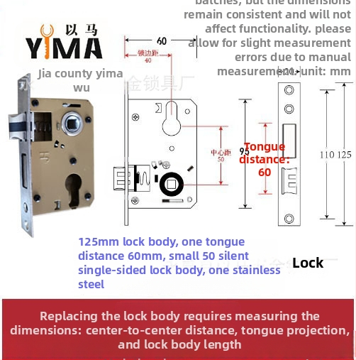 Rukoväťový zámok pre vnútorné drevené dvere — mechanický zámok, zapustená inštalácia, univerzálny valec, modely 5045/5845/7255