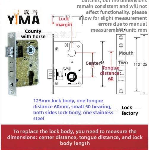Rukoväťový zámok pre vnútorné drevené dvere — mechanický zámok, zapustená inštalácia, univerzálny valec, modely 5045/5845/7255