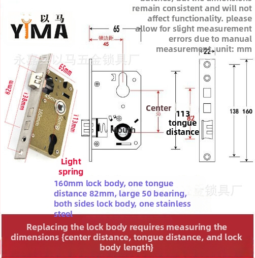 Rukoväťový zámok pre vnútorné drevené dvere — mechanický zámok, zapustená inštalácia, univerzálny valec, modely 5045/5845/7255