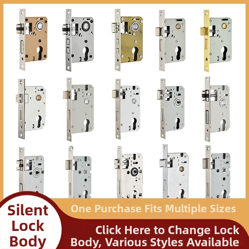 Rukoväťový zámok pre vnútorné drevené dvere — mechanický zámok, zapustená inštalácia, univerzálny valec, modely 5045/5845/7255