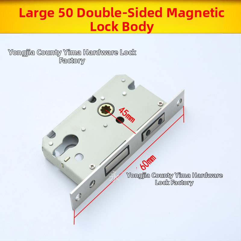 Rukoväťový zámok pre vnútorné drevené dvere — mechanický zámok, zapustená inštalácia, univerzálny valec, modely 5045/5845/7255