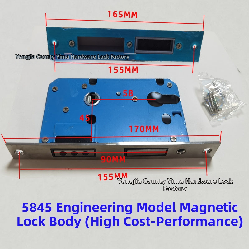 Rukoväťový zámok pre vnútorné drevené dvere — mechanický zámok, zapustená inštalácia, univerzálny valec, modely 5045/5845/7255