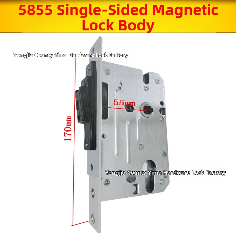 Rukoväťový zámok pre vnútorné drevené dvere — mechanický zámok, zapustená inštalácia, univerzálny valec, modely 5045/5845/7255