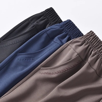 Ευθείες καθημερινές παντελόνες για μεσήλικες γυναίκες, υψηλή μέση, παχιά επένδυση φλίς, ύφασμα μπαμπού/Lyocell