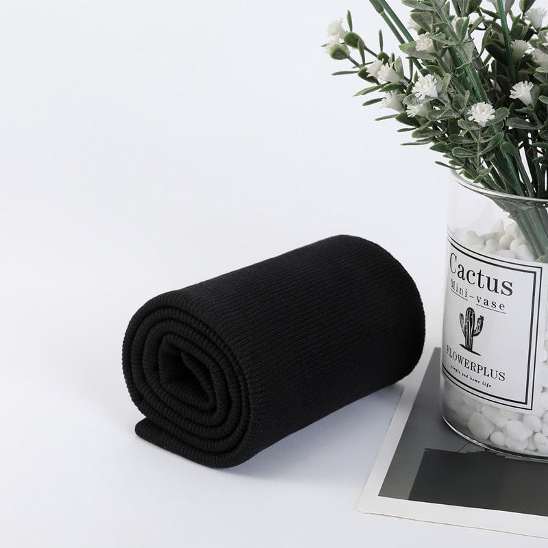 Памучна еластична рибено‑плетена тъкан за суитчър, с ръбове и маншети, шумопоглъщаща пяна