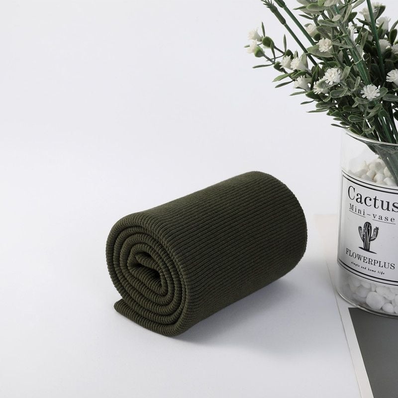 Памучна еластична рибено‑плетена тъкан за суитчър, с ръбове и маншети, шумопоглъщаща пяна