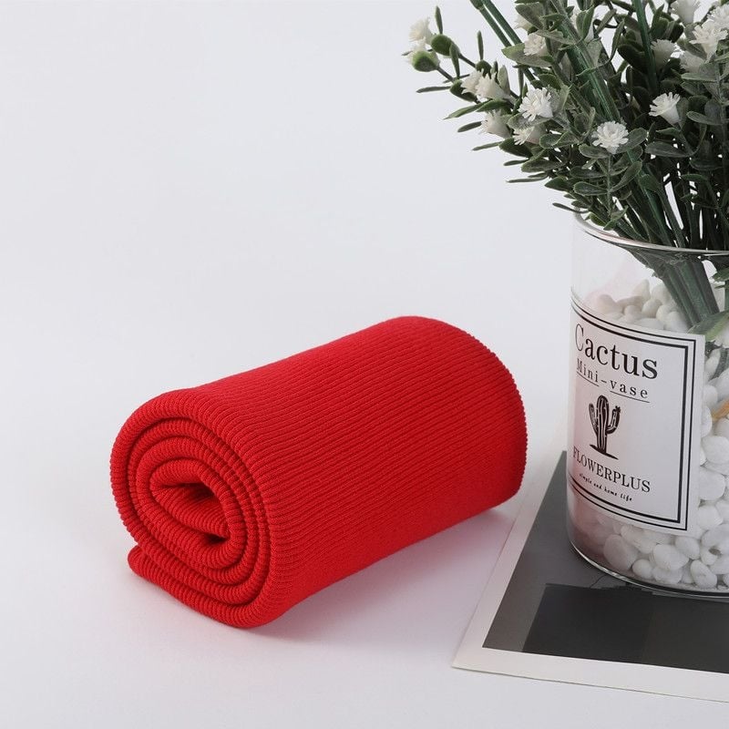 Памучна еластична рибено‑плетена тъкан за суитчър, с ръбове и маншети, шумопоглъщаща пяна