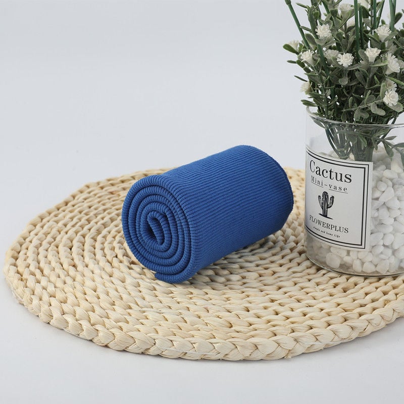 Памучна еластична рибено‑плетена тъкан за суитчър, с ръбове и маншети, шумопоглъщаща пяна