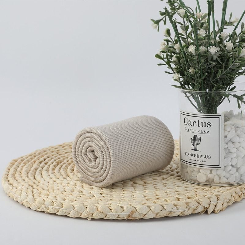 Памучна еластична рибено‑плетена тъкан за суитчър, с ръбове и маншети, шумопоглъщаща пяна