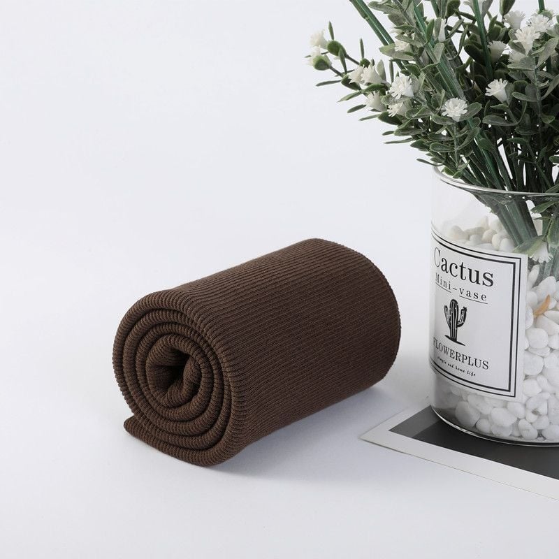 Памучна еластична рибено‑плетена тъкан за суитчър, с ръбове и маншети, шумопоглъщаща пяна