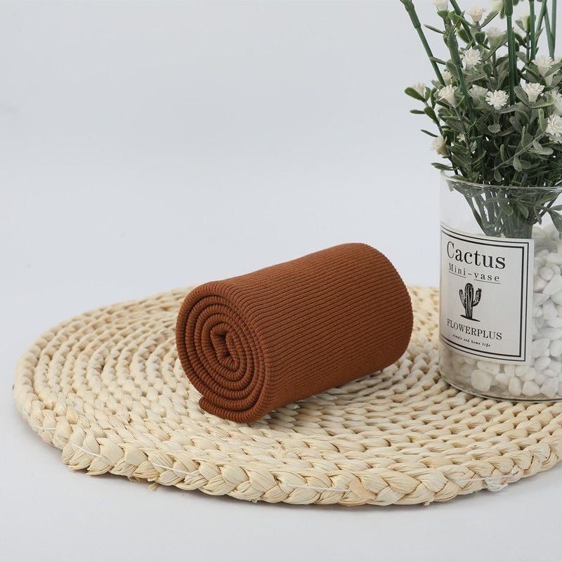 Памучна еластична рибено‑плетена тъкан за суитчър, с ръбове и маншети, шумопоглъщаща пяна