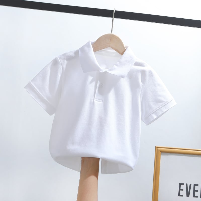 Παιδικό πόλο πουκάμισο, βαμβάκι, μονόχρωμο, unisex, καλοκαίρι (βαμβάκι; μονόχρωμο; unisex; καλοκαίρι)