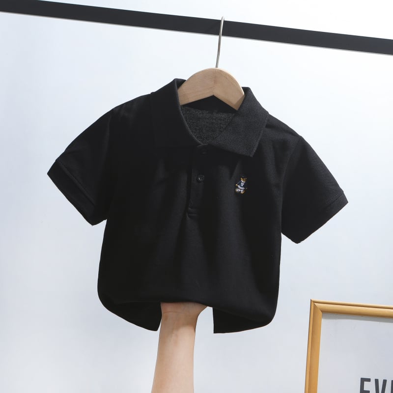 Παιδικό πόλο πουκάμισο, βαμβάκι, μονόχρωμο, unisex, καλοκαίρι (βαμβάκι; μονόχρωμο; unisex; καλοκαίρι)