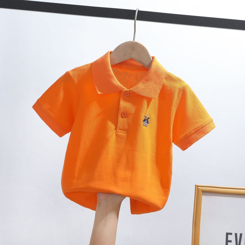 Παιδικό πόλο πουκάμισο, βαμβάκι, μονόχρωμο, unisex, καλοκαίρι (βαμβάκι; μονόχρωμο; unisex; καλοκαίρι)