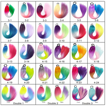 Fujia Perucă cu coadă – bucle de păr, sârmă rezistentă la temperaturi, proces mecanic, fără perm sau vopsire, pentru doamne