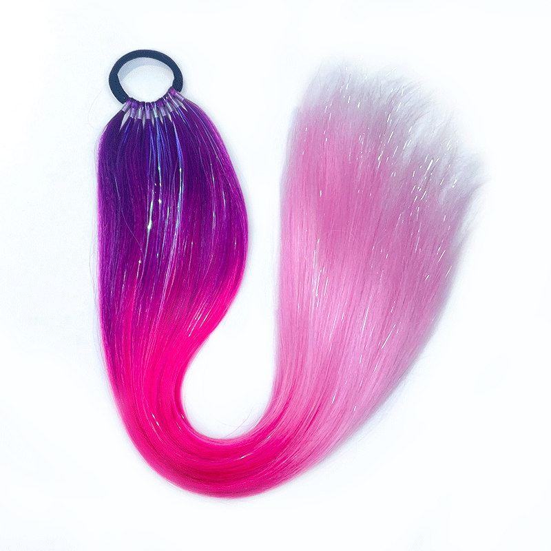 Fujia Perucă cu coadă – bucle de păr, sârmă rezistentă la temperaturi, proces mecanic, fără perm sau vopsire, pentru doamne