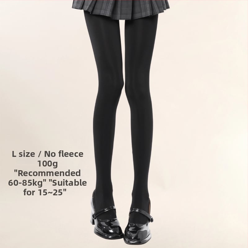 JK-stílusú bélelt harisnya fleece-béléssel, vastag téli harisnya nőknek (fleece-bélés, vastagság, téli meleg, JK-stílus, lábfejjel)