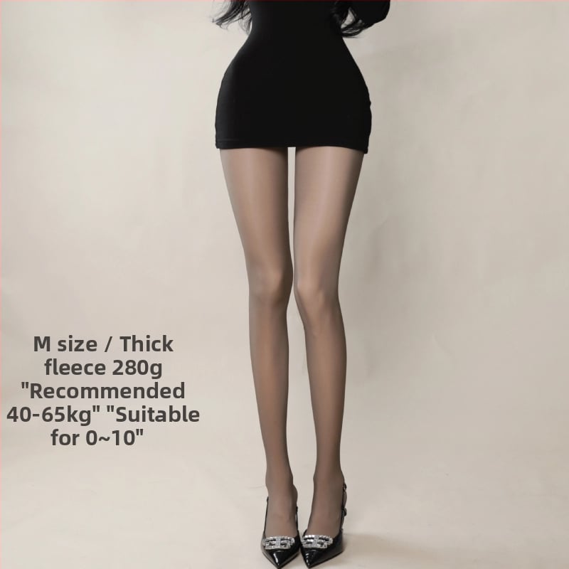 JK-stílusú bélelt harisnya fleece-béléssel, vastag téli harisnya nőknek (fleece-bélés, vastagság, téli meleg, JK-stílus, lábfejjel)