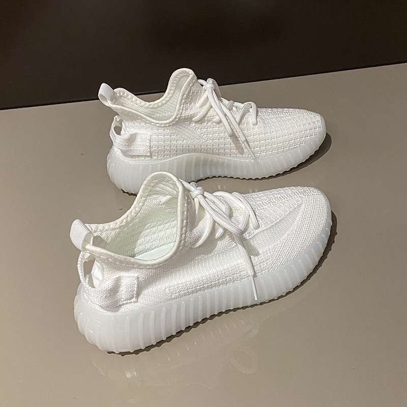 Γυναικεία casual παπούτσια για βόλτες: ελαφριά, διαπνέοντα, άνω μέρος από ελαστικό ύφασμα, μεσαίο ύψος, κορδόνια