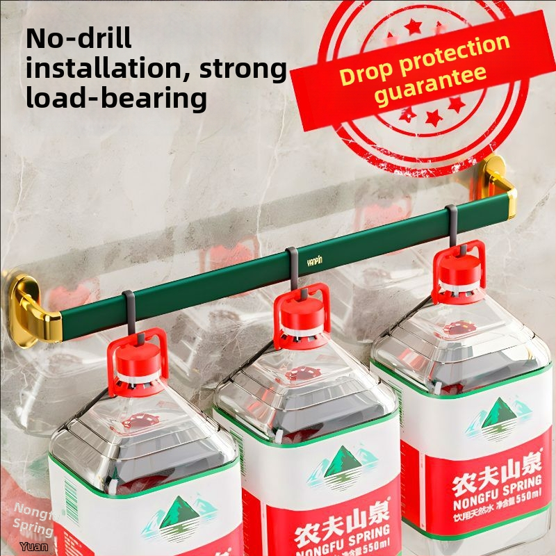 Nástenný držiak na uteráky bez vŕtania, plastový, s jedným ramenom, CE certifikát