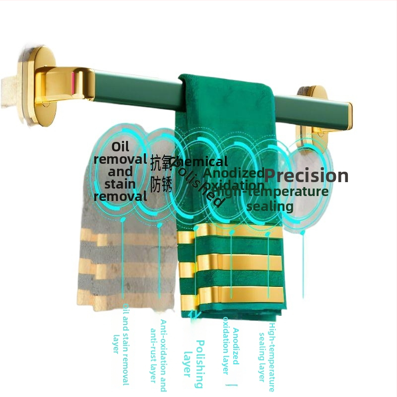 Nástenný držiak na uteráky bez vŕtania, plastový, s jedným ramenom, CE certifikát