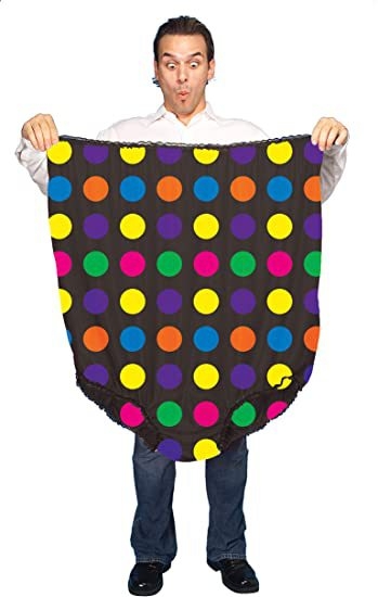 Unisex saténové Granny nohavičky – Nové a zábavné spodné prádlo na Halloween a rolové hry, 100% satén, jar 2022, vhodné pre vek 25–29