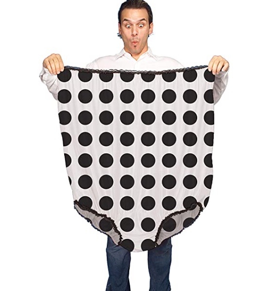 Unisex saténové Granny nohavičky – Nové a zábavné spodné prádlo na Halloween a rolové hry, 100% satén, jar 2022, vhodné pre vek 25–29