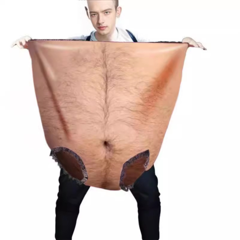 Unisex saténové Granny nohavičky – Nové a zábavné spodné prádlo na Halloween a rolové hry, 100% satén, jar 2022, vhodné pre vek 25–29