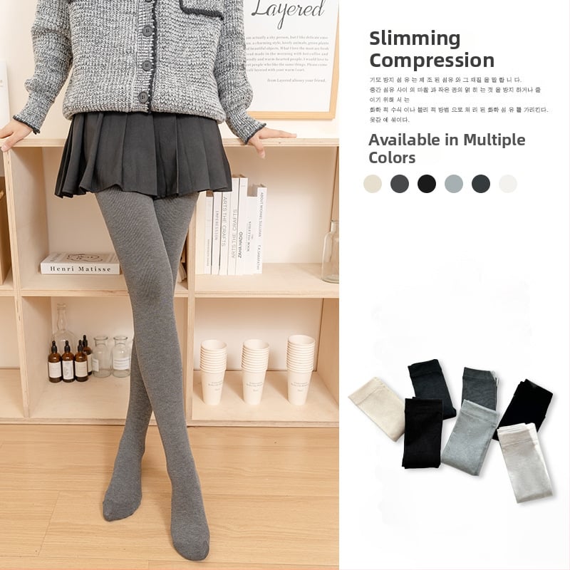 Θερμικά καλσόν με ριγέ μοτίβο, παχιά φλίς, ανάμειξη βισκόζης-πολυεστέρα, υψηλή ελαστικότητα, εφαρμοστό κόψιμο