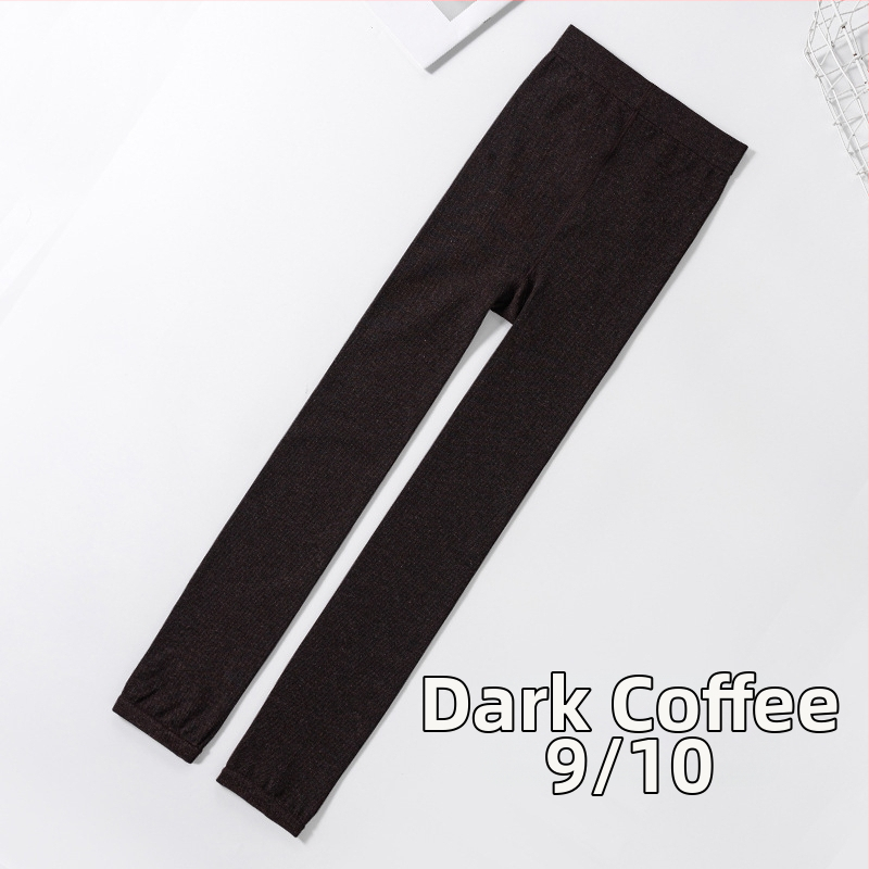 Θερμικά καλσόν με ριγέ μοτίβο, παχιά φλίς, ανάμειξη βισκόζης-πολυεστέρα, υψηλή ελαστικότητα, εφαρμοστό κόψιμο