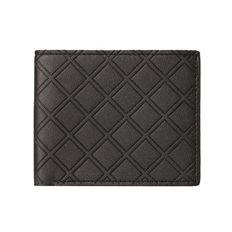 Férfi PU pénztárca, káró mintázat, ultra könnyű és kopásálló, 2024 ősz