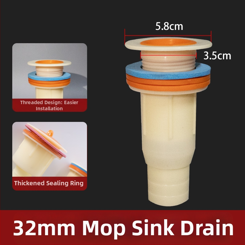 Univerzálny odtokový set pre mop drez a rôzne umývadlá, odtoková trubka typu P, CE certifikát, univerzálny súbor príslušenstva